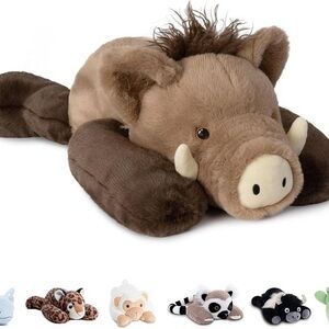 Plush Brown Wild Boar Stuffed Animal